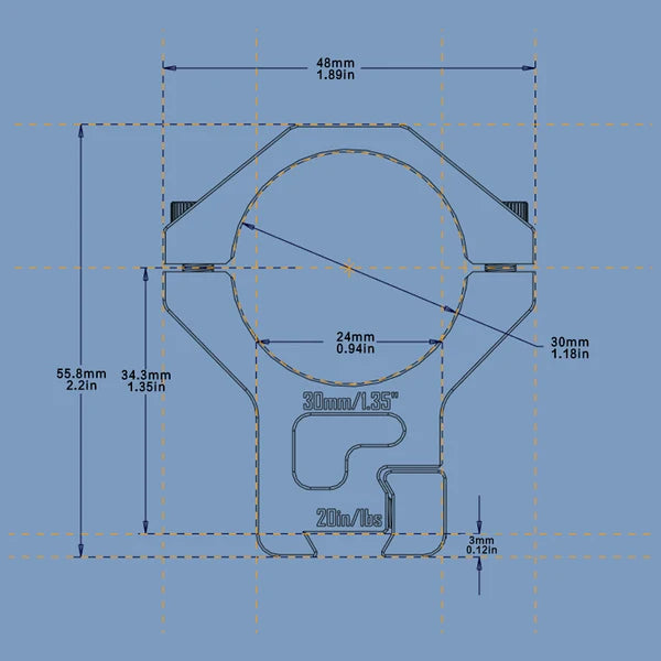 Dovetail Rails Scope Rings for 25.4mm＆30mm Tubes