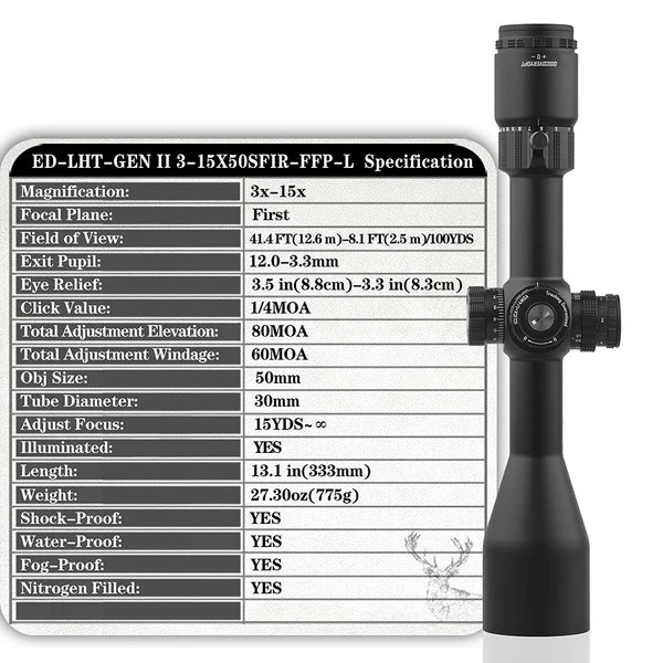 ED-LHT GENⅡ 3-15X50SFIR FFP