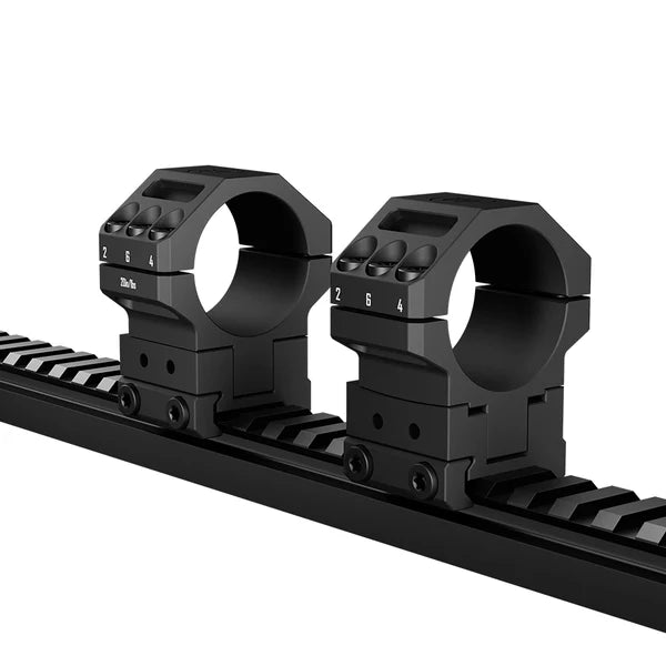 7075 Aluminum Heavy Duty Angle-Adjustable 30/60/90 MOA Scope Rings