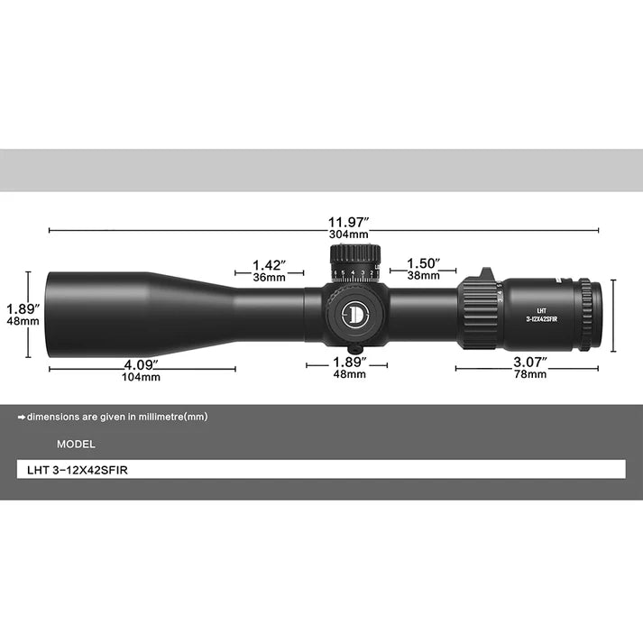 LHT 3-12X42SFIR FFP