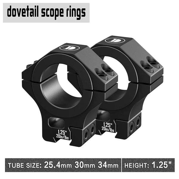 Multi-Compatible Mount for Dovetail Rails Scope Rings for 25.4mm/30mm/34mm Tubes