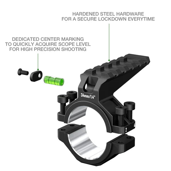 6061 Aluminum Scope Ring Adapter – 30mm/34mm Tube