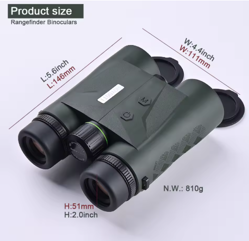 Laser Hunting Range Finder Binoculars 5-2400 Meters